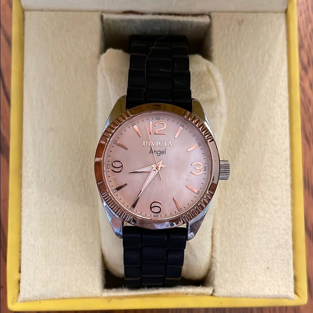 Invicta Angel Rose Gold and Black Watch